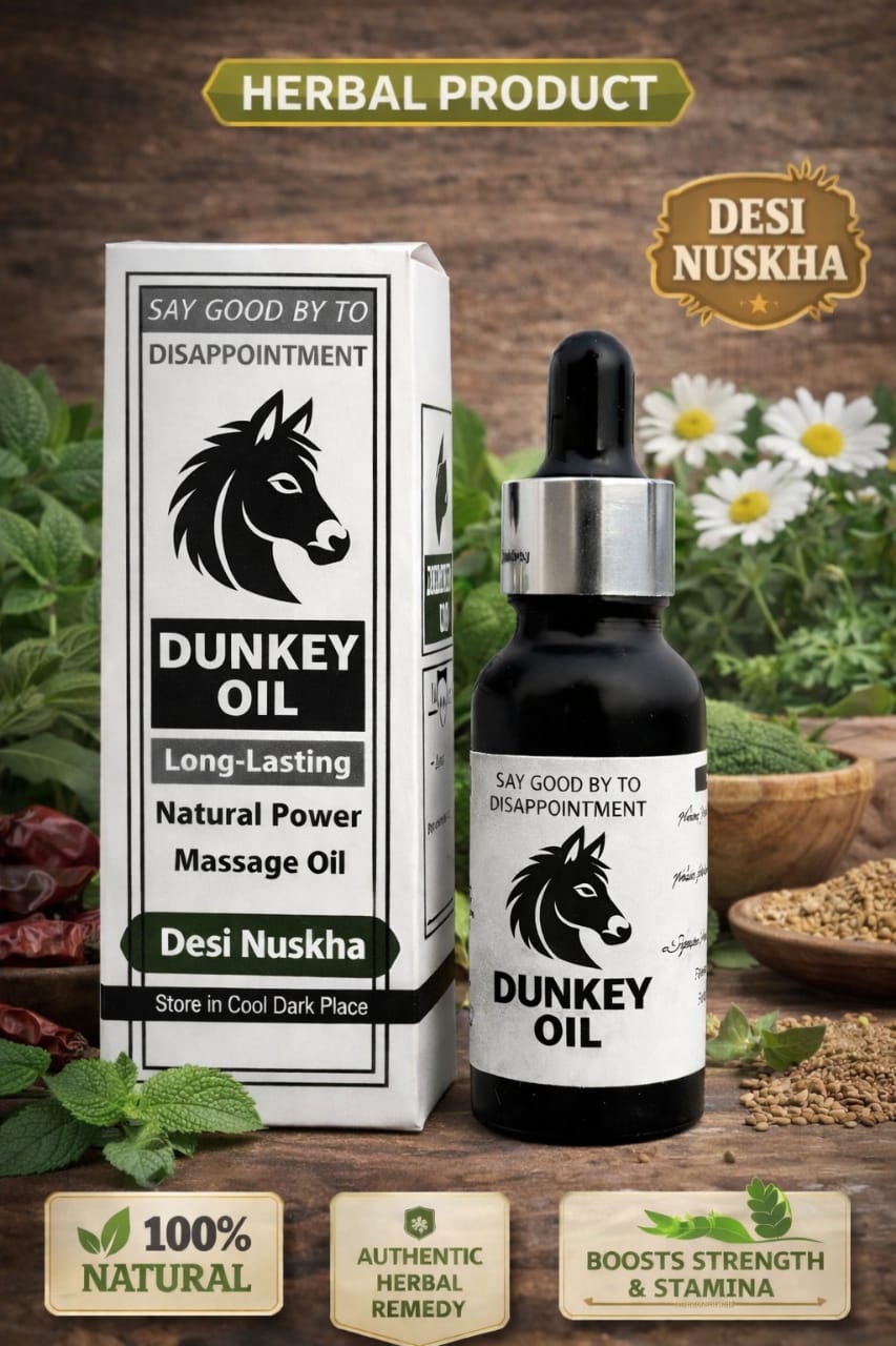 Dunkey Oil Massage Oil: 100% Natural Solution for Vitality